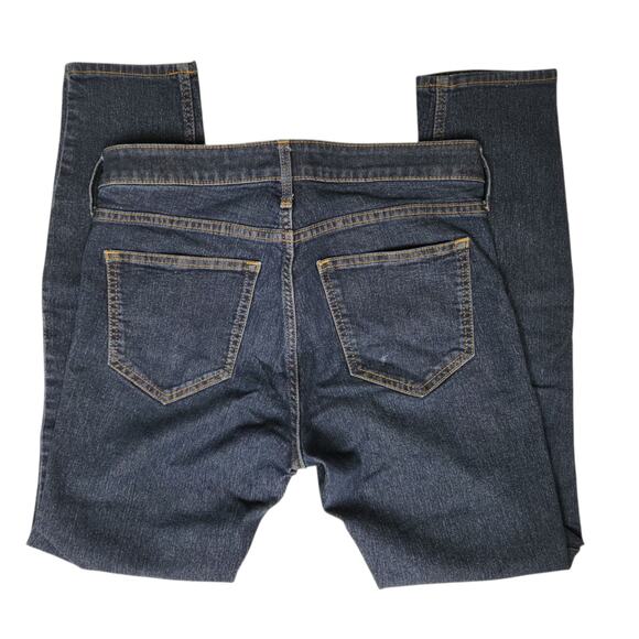 H&M Size 6 Dark Blue Skinny Jeans Stretch Denim Mid Rise Casual Everyday - Picture 3 of 7